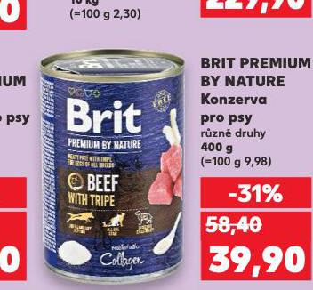 BRIT PREMIUM BY NATURE KONZERVA PRO PSY