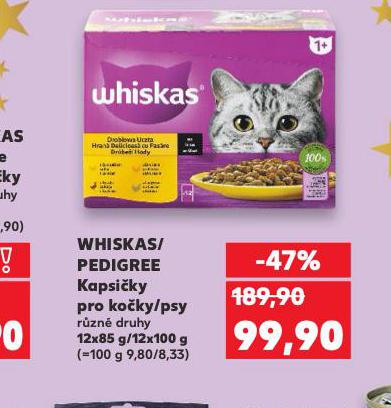 WHISKAS KAPSIČKY PRO KOČKY
