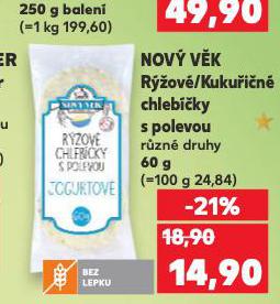 NOVÝ VĚK RÝŽOVÉ CHLEBÍČKY