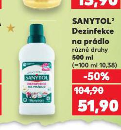 SANYTOL DEZINFEKCE NA PRÁDLO