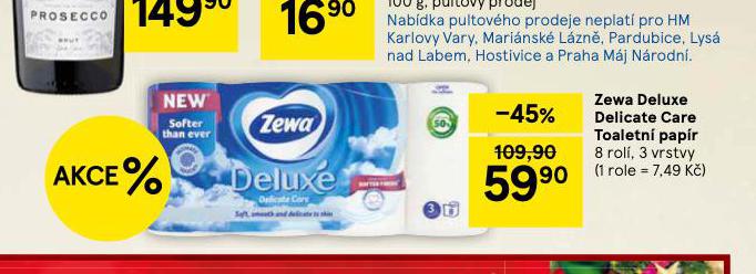 ZEWA DELUXE DELICATE CARE TOALETNÍ PAPÍR