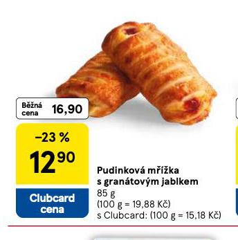 PUDINKOVÁ MŘÍŽKA S GRANÁTOVÝM JABLKEM