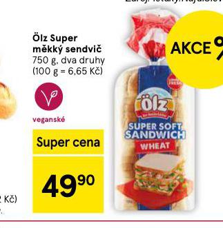 ÖLZ SUPER MĚKKÝ SENDVIČ