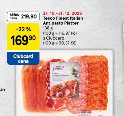 TESCO FONEST ITALIAN ANTIPASTI PLATTER