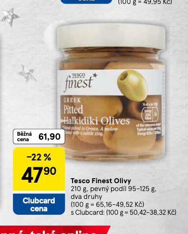 TESCO FINEST OLIVY
