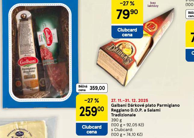 DÁRKOVÉ BALENÍ PARMIGIANO REGGIANO A SALAMI TRADIZIONALE