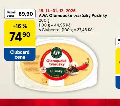 A.W. OLOMOUCKÉ TVARŮŽKY PUSINKY