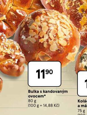 BULKA S KANDOVANÝM OVOCEM