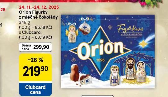 ORION FIGURKY Z MLÉČNÉ ČOKOLÁDY