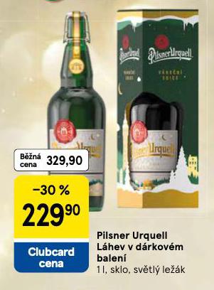 PIVO PILSNER URQUELL LÁHEV V DÁRKOVÉM BALENÍ