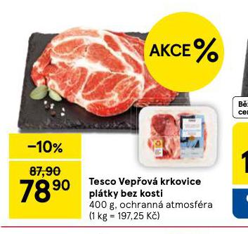 VEPŘOVÁ KRKOVICE PLÁTKY BEZ KOSTI