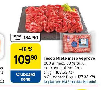 MLETÉ MASO VEPŘOVÉ