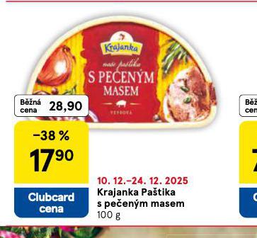 KRAJANKA PAŠTIKA S PEČENÝM MASEM