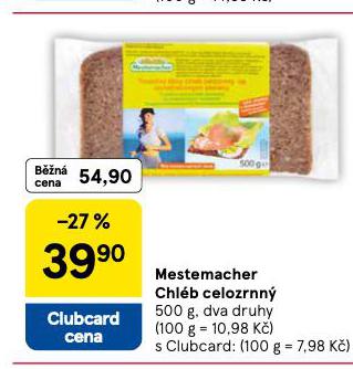 MESTEMACHER CHLÉB CELOZRNNÝ