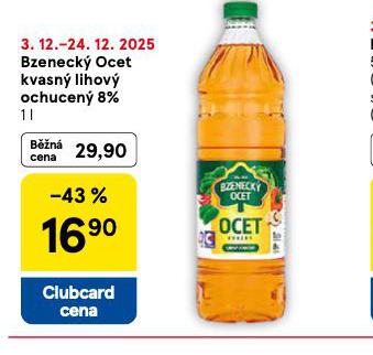 BZENECKÝ OCET KVASNÝ LIHOVÝ 8%