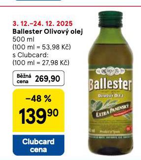 BALLESTER OLIVOVÝ OLEJ