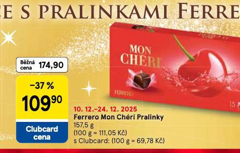 FERRERO MON CHÉRI PRALINKY