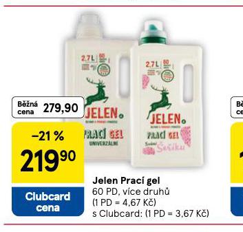 JELEN PRACÍ GEL