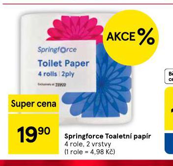 SPRINGFORCE TOALETNÍ PAPÍR