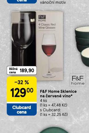 SKLENICE NA ČERVENÉ VÍNO