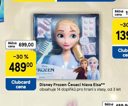 DISNEY FROZEN ČESACÍ HLAVA ELSA