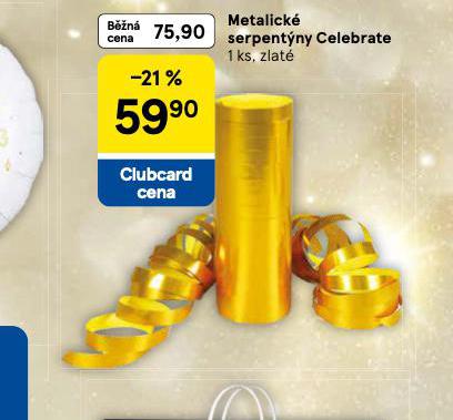 METALICKÉ SERPENTÝNY CELEBRATE