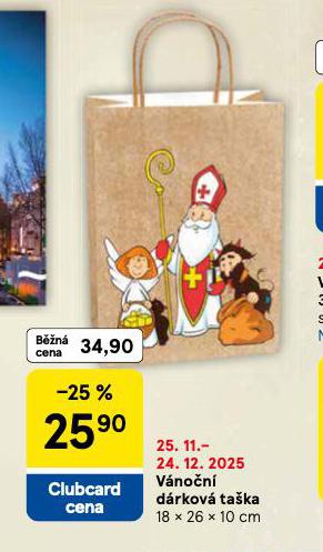 VÁNOČNÍ DÁRKOVÁ TAŠKA