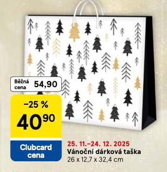 VÁNOČNÍ DÁRKOVÁ TAŠKA