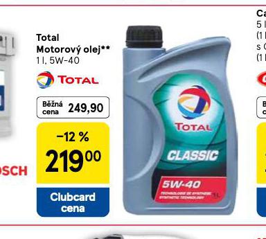TOTAL MOTOROVÝ OLEJ 5W-40