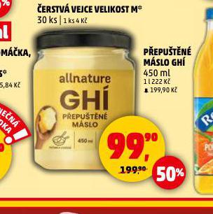 GHÍ PŘEPUŠTĚNÉ MÁSLO