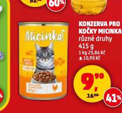 KONZERVA PRO KOČKY MICINKA