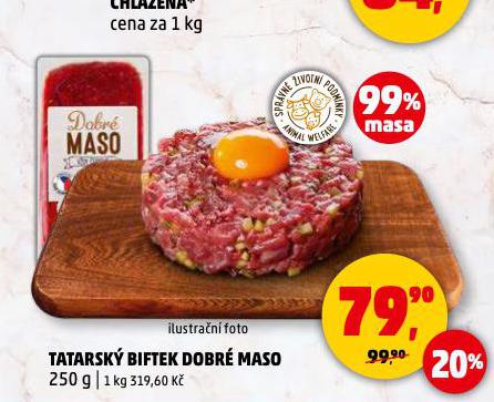 TATARSKÝ BIFTEK DOBRÉ MASO