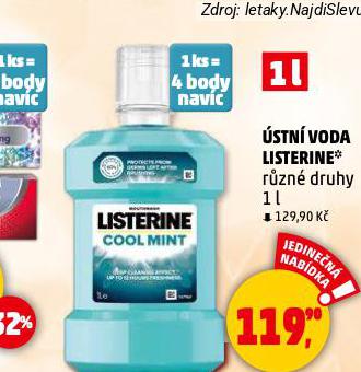 LISTERINE ÚSTNÍ VODA