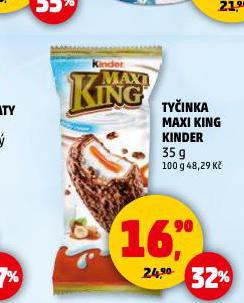 TYČINKA KINDER MAXI KING