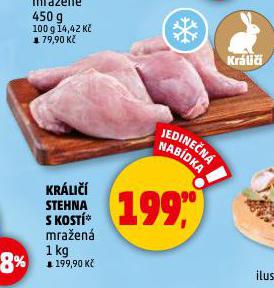 KRÁLIČÍ STEHNA S KOSTÍ
