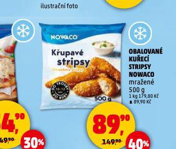 NOWACO OBALOVANÉ KUŘECÍ STRIPSY