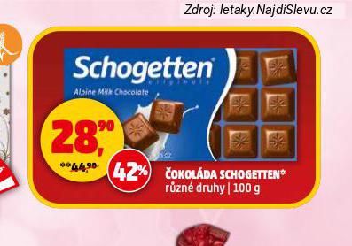 ČOKOLÁDA SCHOGETTEN