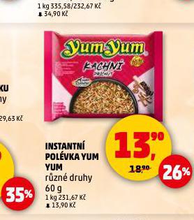 YUM YUM INSTANTNÍ POLÉVKA