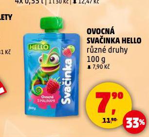 OVOCNÁ SVAČINKA HELLO