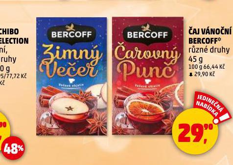 BERCOFF VÁNOČNÍ ČAJ