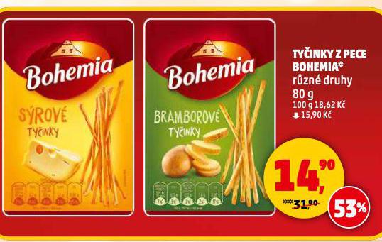 BOHEMIA TYČINKY Z PECE