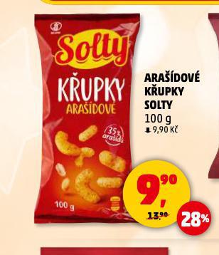 ARAŠÍDOVÉ KŘUPKY SOLTY