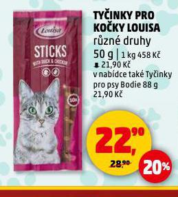 LOUISA TYČINKY PRO KOČKY