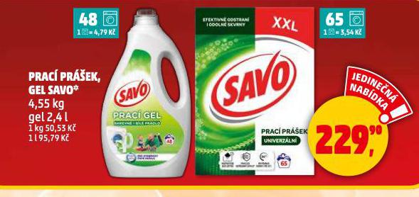 SAVO PRACÍ PRÁŠEK