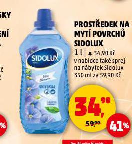 SIDOLUX PROSTEDEK NA MYT POVRCH