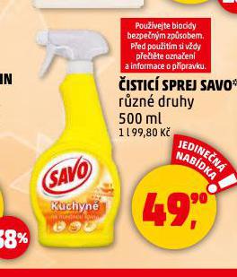 SAVO ČISTICÍ SPREJ