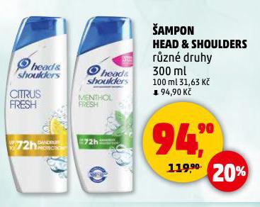 HEAD & SHOULDERS ŠAMPON NA VLASY