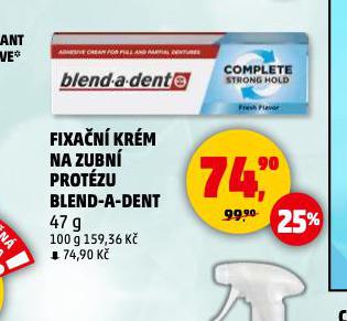 BLEND A DENT FIXAČNÍ KRÉM NA ZUBNÍ PROTÉZU