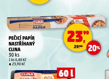 PEČICÍ PAPÍR NASTŘÍHANÝ CLINA
