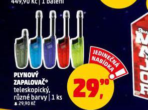 PLYNOVÝ ZAPALOVAČ